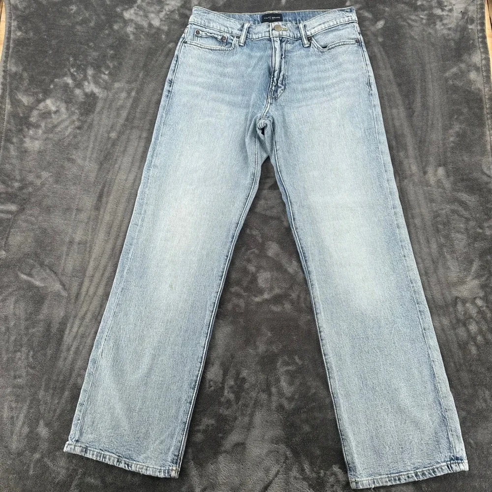 Lucky Brand 181 Relaxed Straight Jeans Mens 32x32 Light Wash Denim Blue